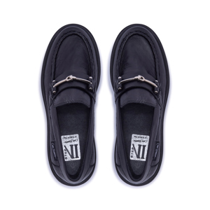 Carl Scarpa Alsenso Black Leather Loafers